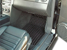 Load image into Gallery viewer, 2005-2009 MUSTANG V6/GT - FLOOR MATS DIAMOND PLATE 2PC | POWDER COATED ALUMINUM, CHOOSE COLOR
