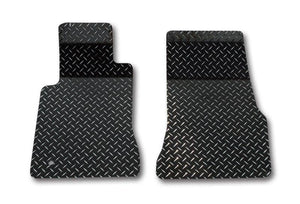 2005-2009 MUSTANG V6/GT - FLOOR MATS DIAMOND PLATE 2PC | POWDER COATED ALUMINUM, CHOOSE COLOR