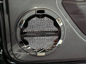 2005-2009 MUSTANG - SPEAKER GRILLE KIT | POLISHED STAINLESS STEEL