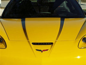 2005-2013 C6 CORVETTE - HOOD GRAPHIC FADE 2PC | PREMIUM VINYL GRAPHIC