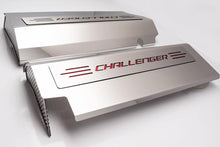 Load image into Gallery viewer, 2008-2011 CHALLENGER SRT8 6.1L - FUEL RAIL COVERS WCHALLENGER LETTERING  STAINLESS STEEL, CHOOSE COLOR
