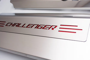 2008-2011 CHALLENGER SRT8 6.1L - FUEL RAIL COVERS WCHALLENGER LETTERING  STAINLESS STEEL, CHOOSE COLOR