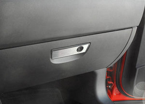 2008-2014 CHALLENGER 5.7/SRT8 - GLOVE BOX TRIM PLATE | BRUSHED STAINLESS STEEL