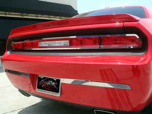 2008-2014 CHALLENGER - TAIL LIGHT OUTER TRIM PLATE | STAINLESS STEEL, CHOOSE FINISH | BRUSHED