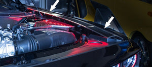 2008-2023 CHALLENGER - CARBON FIBER FENDER CAPS | LED COLORS AVAILABLE