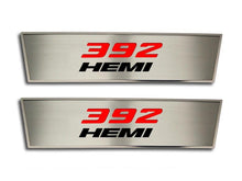 Load image into Gallery viewer, 2008-2014 DODGE CHALLENGER - 392 HEMI DOOR BADGE 2PC | BRUSHED STAINLESS STEEL
