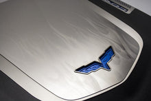 Load image into Gallery viewer, 2009-2013 CORVETTE ZR1 ONLY - CUSTOM FLAME ETCHED ENGINE SHROUD COVER 2PC | STAINLESS STEEL
