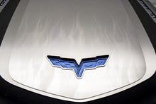 Load image into Gallery viewer, 2009-2013 CORVETTE ZR1 ONLY - CUSTOM FLAME ETCHED ENGINE SHROUD COVER 2PC | STAINLESS STEEL
