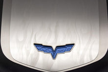 Load image into Gallery viewer, 2009-2013 CORVETTE ZR1 ONLY - CUSTOM FLAME ETCHED ENGINE SHROUD COVER 2PC | STAINLESS STEEL
