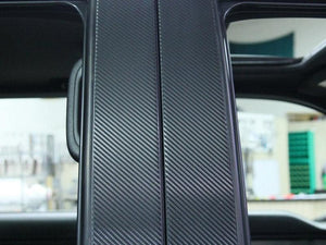 2009-2014 FORD F-150/RAPTOR - PILLAR POSTS W/CARBON FIBER WRAP 4PC | STAINLESS STEEL/VINYL