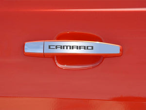 2010-2013 CAMARO - EXTERIOR DOOR HANDLE CAMARO STYLE TRIM 2PC | POLISHED STAINLESS