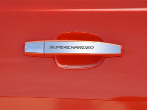 2010-2013 CAMARO - SUPERCHARGED EXTERIOR DOOR HANDLE PLATES | STAINLESS STEEL