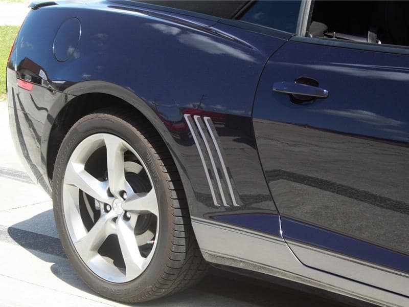 2010-2013 CAMARO - REAR SIDE FENDER VENT GRILLE VINYL INSERTS | SATIN ...