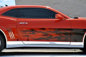 2010-2013 CAMARO - ROCKER PANEL DELUXE 6PC KIT | POLISHED STAINLESS STEEL