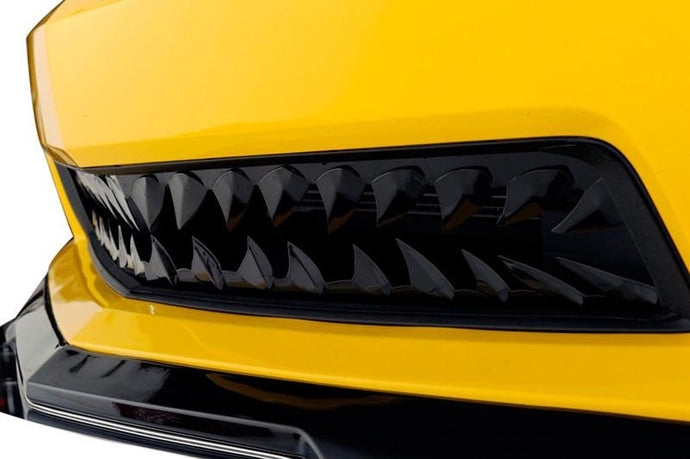 2010-2013 CAMARO - SHARK TOOTH OEM GRILLE | BLAKK STEALTH STAINLESS STEEL | V6