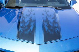 2010-2013 CAMARO - VINYL DECAL GRADIENT FLAME RALLY STRIPE 4PC | VINYL GRAPHIC