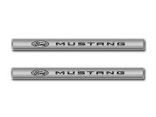 Load image into Gallery viewer, 2010-2014 MUSTANG - OUTER DOOR SILLS FORD OVAL W/&#39;MUSTANG INLAY 2PC | POLISHED/BRUSHED STAINLESS STEEL, CHOOSE COLOR
