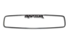 Load image into Gallery viewer, 2010-2014 FORD RAPTOR - REAR VIEW MIRROR TRIM W/ETCHED RAPTOR | BRUSHED STAINLESS
