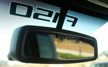 Load image into Gallery viewer, 2010-2014 FORD RAPTOR - REAR VIEW MIRROR TRIM W/ETCHED RAPTOR | BRUSHED STAINLESS
