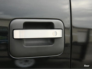 2010-2014 FORD RAPTOR - DOOR HANDLE PULL PLATES 8PC | BRUSHED STAINLESS STEEL