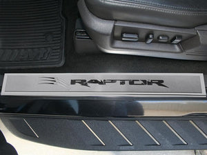 2010-2014 FORD RAPTOR - FRONT DOOR SILLS OUTER 2PC | BRUSHED/POLISHED STAINLESS STEEL