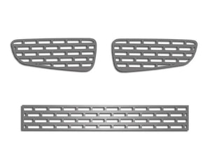 2010-2014 FORD RAPTOR - LOWER FRONT GRILLE 3PC | STAINLESS STEEL, CHOOSE FINISH | Brushed