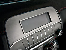 Load image into Gallery viewer, 2010-2015 CAMARO - FACTORY RADIO TRIM PLATE | BRUSHED STAINLESS STEEL WITH POLISHED BEZEL
