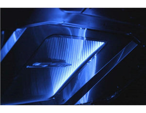 2010-2015 CAMARO - ILLUMINATED HOOD PANEL SUPERCHARGED | STAINLESS STEEL, CHOOSE FINISH/LED COLOR | BRUSHED