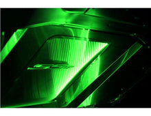 Load image into Gallery viewer, 2010-2015 CAMARO - ILLUMINATED HOOD PANEL SUPERCHARGED | STAINLESS STEEL, CHOOSE FINISH/LED COLOR | BRUSHED
