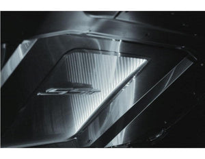 2010-2015 CAMARO - ILLUMINATED HOOD PANEL SUPERCHARGED | STAINLESS STEEL, CHOOSE FINISH/LED COLOR | BRUSHED