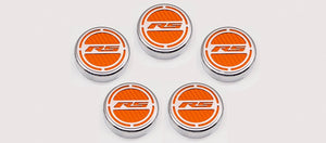 2010-2022 CAMARO RS - ENGINE FLUID CAP COVER SET RS SERIES AUTOMATIC 5PC  CHOOSE INLAY COLOR