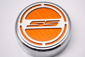 2010-2022 CAMARO SS - ENGINE FLUID CAP COVERS SS STYLE AUTOMATIC 5PC | CHOOSE INLAY COLOR