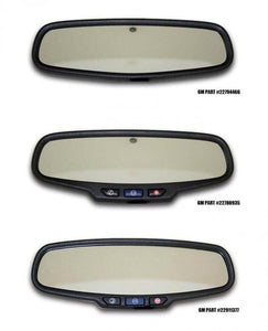 2010-2014 CAMARO SS - REAR VIEW MIRROR TRIM 'SUPERSPORT' OVAL MIRROR | BRUSHED STAINLESS, CHOOSE SENSOR Y/N | NO SENSOR