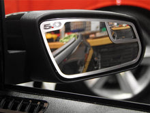 Load image into Gallery viewer, 2011-2013 MUSTANG GT - SIDE VIEW MIRROR TRIM &#39;5.0&#39; STYLE 2PC | BRUSHED STAINLESS STEEL
