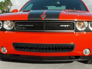 2011-2014 CHALLENGER 5.7L/SRT8 - LOWER FRONT 'SHARK TOOTH' GRILLE (11-14)| BLACK STAINLESS STEEL