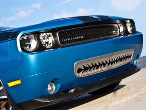 2011-2014 CHALLENGER 5.7L/SRT8 - LOWER FRONT 'SHARK TOOTH' GRILLE (11-14)| POLISHED STAINLESS STEEL