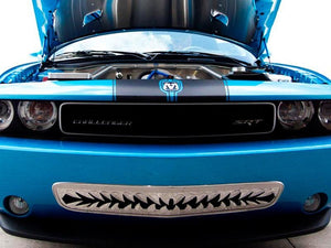 2011-2014 CHALLENGER 5.7L/SRT8 - LOWER FRONT 'SHARK TOOTH' GRILLE (11-14)| POLISHED STAINLESS STEEL