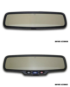 2012-2013 CAMARO ZL1 - REAR VIEW MIRROR TRIM 'ZL1' RECTANGLE MIRROR W/SENSOR | BRUSHED STAINLESS STEEL