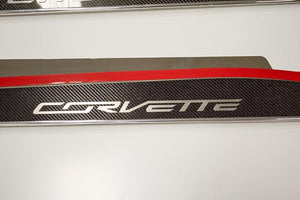 2014-2019 C7 STINGRAY/Z51 CORVETTE - SIDE SKIRTS | 22 GAUGE STAINLESS STEEL WITH CARBON FIBER OVERLAY