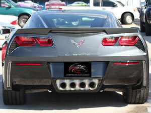 2014-2019 C7 Z06/GRAND SPORT - MATRIX SERIES ALUMI-STEEL TAIL LIGHT GRILLES 2PC | POLISHED STAINLESS/ALUMINUM