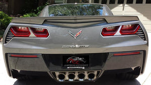 2014-2019 C7 Z06/GRAND SPORT - MATRIX SERIES ALUMI-STEEL TAIL LIGHT GRILLES 2PC | POLISHED STAINLESS/ALUMINUM