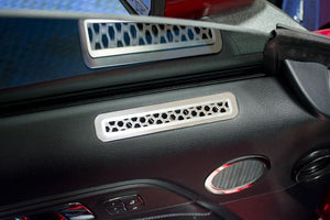 2015-2020 MUSTANG - MATRIX SERIES DOOR VENT COVERS 2PC | POLISHED STAINLESS STEEL