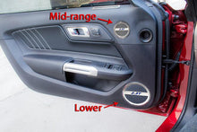 Load image into Gallery viewer, 2015-2020 MUSTANG ECOBOOST - 2.3T MID-RANGE SPEAKER TRIM KIT 2PC | POLISHED STAINLESS STEEL, CHOOSE COLOR
