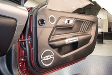 Load image into Gallery viewer, 2015-2020 MUSTANG GT - &quot;5.0&quot; LOWER DOOR SPEAKER TRIM 2PC | BRUSHED STAINLESS STEEL
