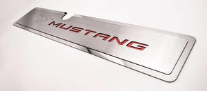 2015-2017 MUSTANG GT- RADIATOR COVER VANITY PLATE 'PONY & MUSTANG' | BRUSHED, CHOOSE COLOR