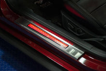 Load image into Gallery viewer, 2015-2020 MUSTANG - ILLUMINATED DOOR SILLS W/PONY EMBLEM &amp; MUSTANG LETTERING 2PC | STAINLESS STEEL, CHOOSE LED COLOR
