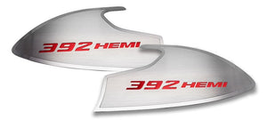 2015-2023 CHALLENGER - DOOR BADGES WITH 392 HEMI INLAY  STAINLESS STEEL, CHOOSE INLAY COLOR