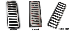 2015-2020 MUSTANG - DEAD PEDAL TRIM PLATE | STAINLESS STEEL, CHOOSE STYLE | POLISHED