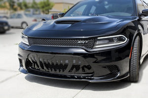 2015-2019 CHARGER HELLCAT/SCAT PACK - SABRETOOTH GRILLE | STAINLESS STEEL, CHOOSE BLACK OR BRUSHED | BLACK POWDER COATED