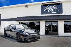 2015-2019 CHARGER HELLCAT/SCAT PACK - SABRETOOTH GRILLE | STAINLESS STEEL, CHOOSE BLACK OR BRUSHED | BLACK POWDER COATED